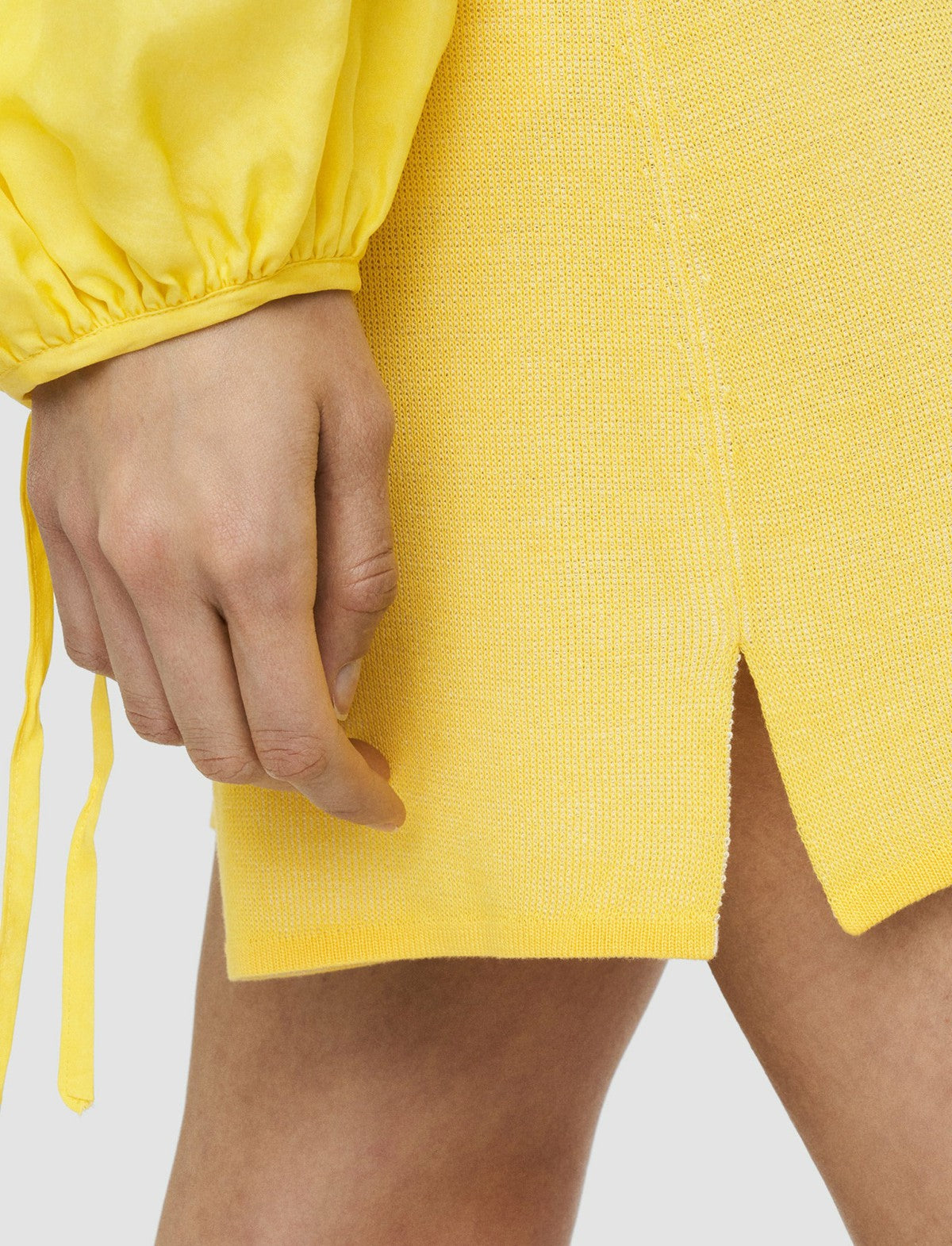 JOSEPH Fashion Women Plated Knit Shorts Sunshine Combo