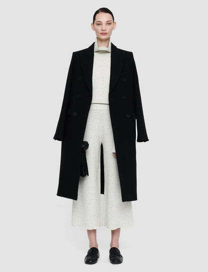 JOSEPH Fashion Women Tweed Knit Culottes Ivory