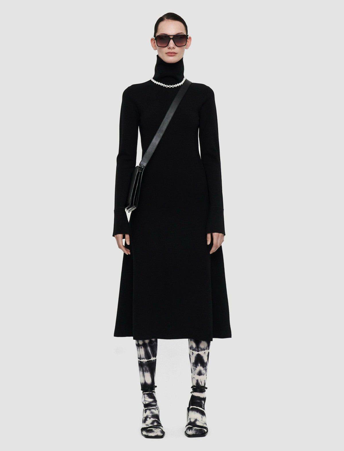JOSEPH Fashion Women Silk Stretch Dress Black