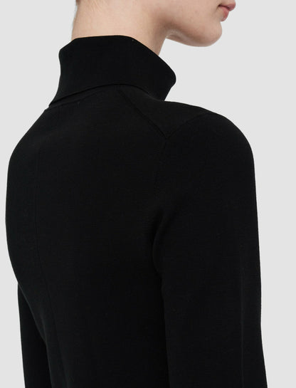 JOSEPH Fashion Women Silk Stretch Dress Black
