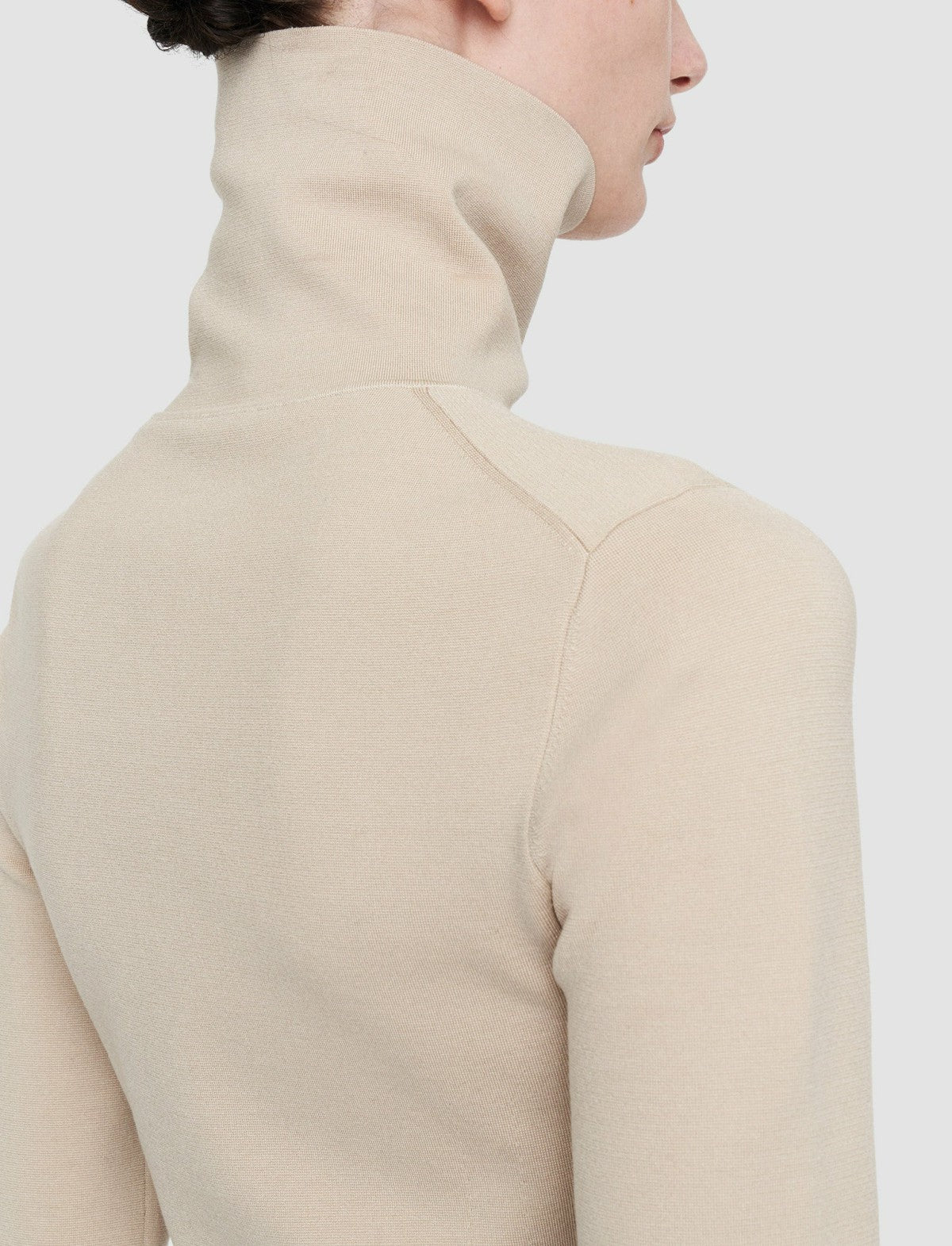 JOSEPH Fashion Women Silk Stretch Top Parchment