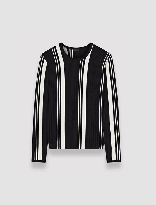JOSEPH Fashion Women Silk Blend Top Black/Ivory