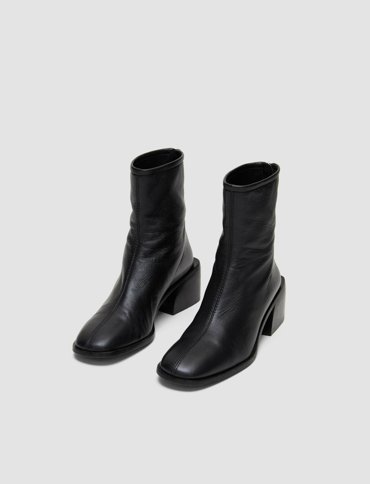 JOSEPH Fashion Women Leather Ankle Boots Black