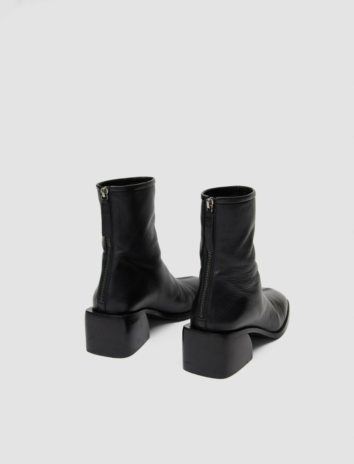 JOSEPH Fashion Women Leather Ankle Boots Black