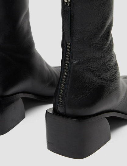 JOSEPH Fashion Women Leather Ankle Boots Black