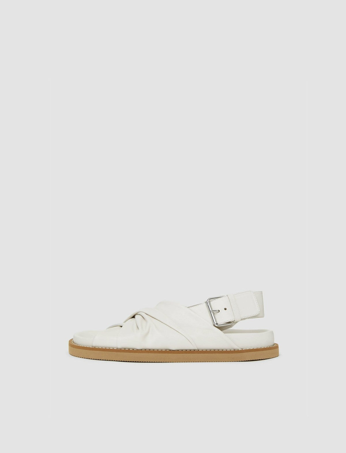 JOSEPH Fashion Women Leather Jazzy Strap Sandals Ivory