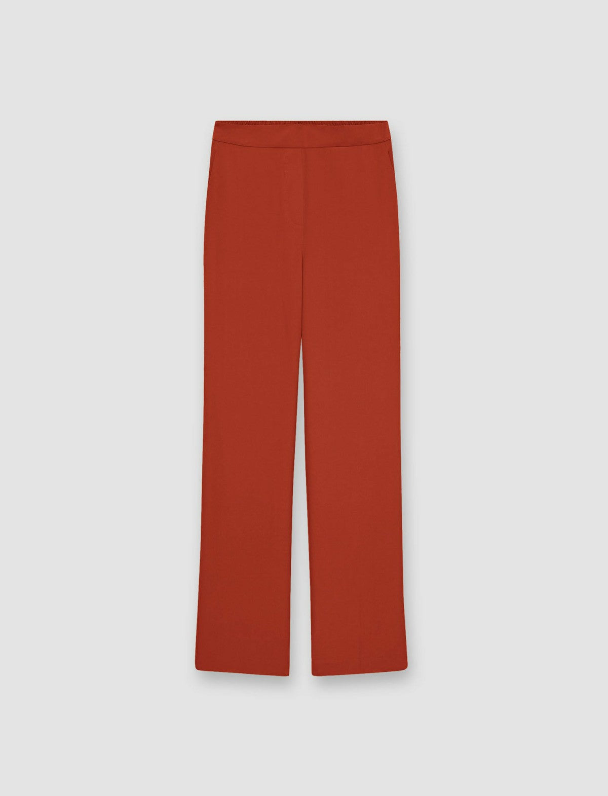 JOSEPH Fashion Women Silk Crepe de Chine Tova Trousers Cinnamon