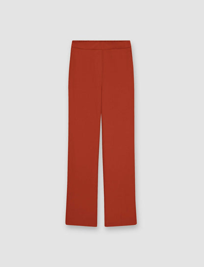 JOSEPH Fashion Women Silk Crepe de Chine Tova Trousers Cinnamon