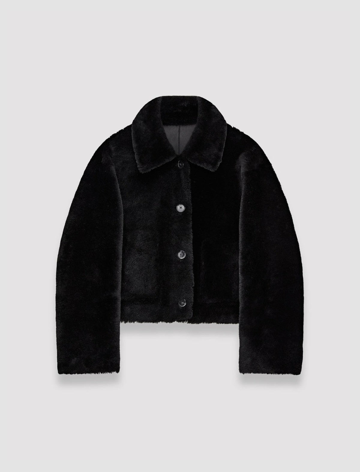 JOSEPH Fashion Women Alloway Reversible Shearling Jacket Black