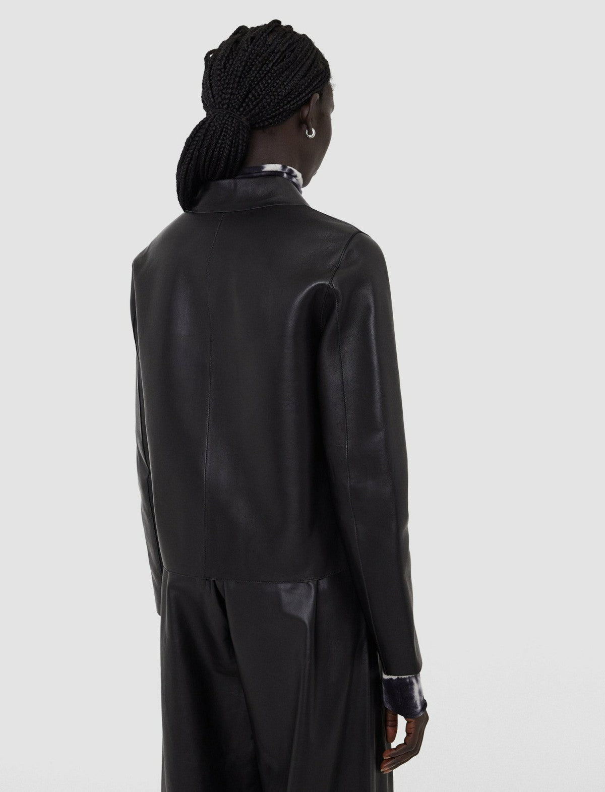 JOSEPH Fashion Women Bonded Leather Jose Jacket Black