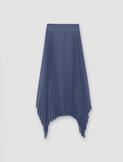 JOSEPH Fashion Women Pleated Flannel Ade Skirt Cloudy Blue