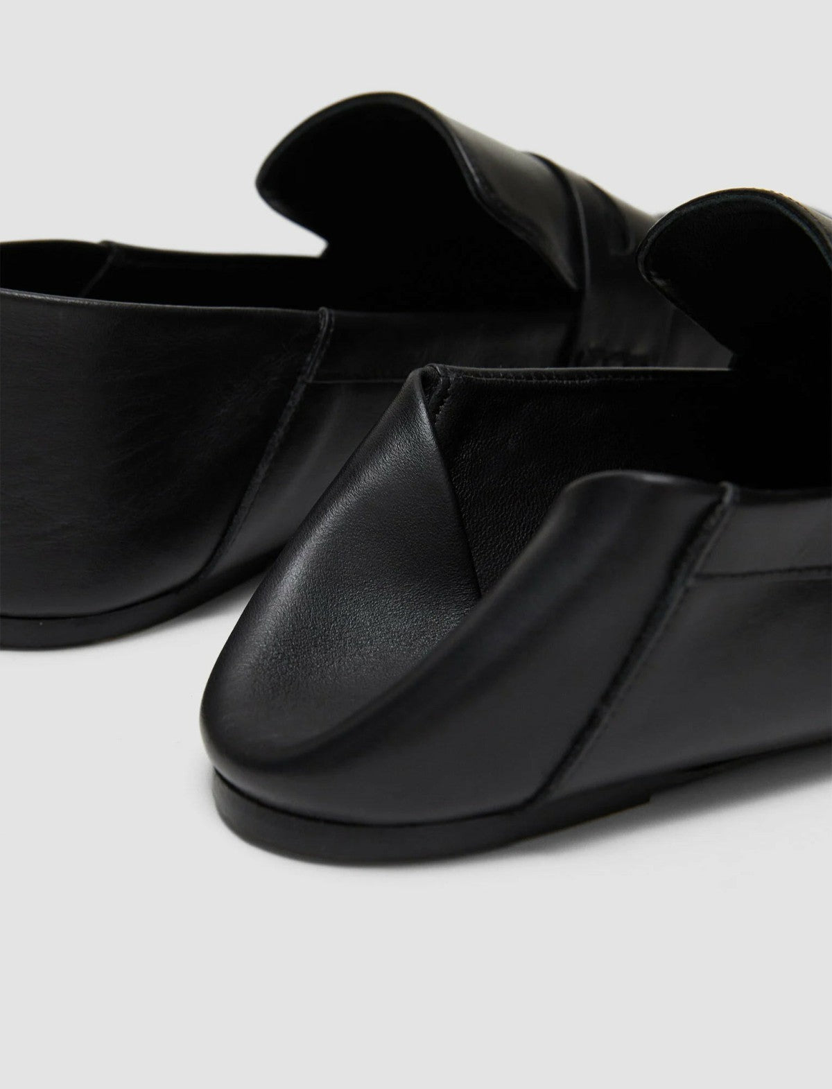 JOSEPH Fashion Women Leather Loafers Black