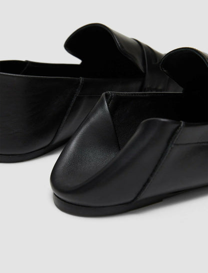 JOSEPH Fashion Women Leather Loafers Black