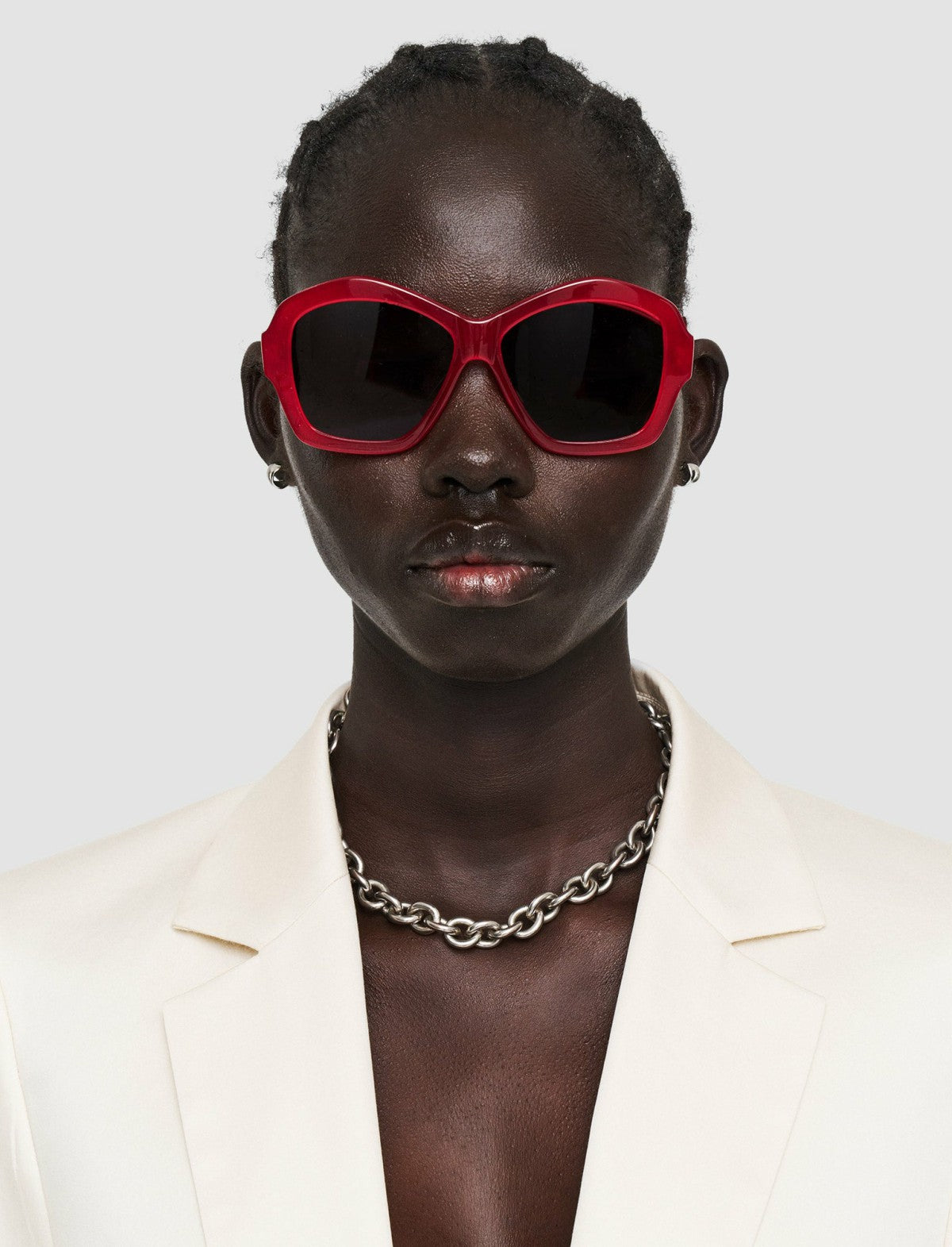 JOSEPH Fashion Women Round Sunglasses Crimson