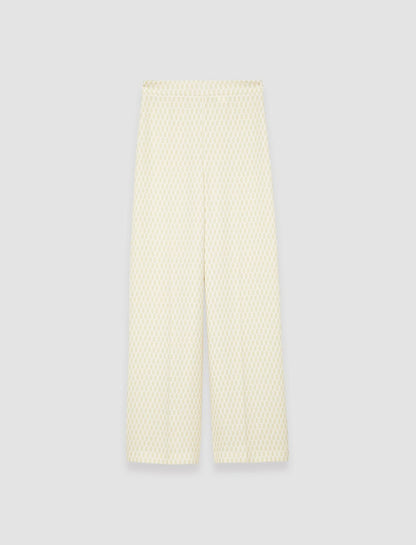 JOSEPH Fashion Women Alcove Print Alane Trousers Pale Olive/Ivory