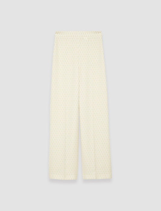 JOSEPH Fashion Women Alcove Print Alane Trousers Pale Olive/Ivory