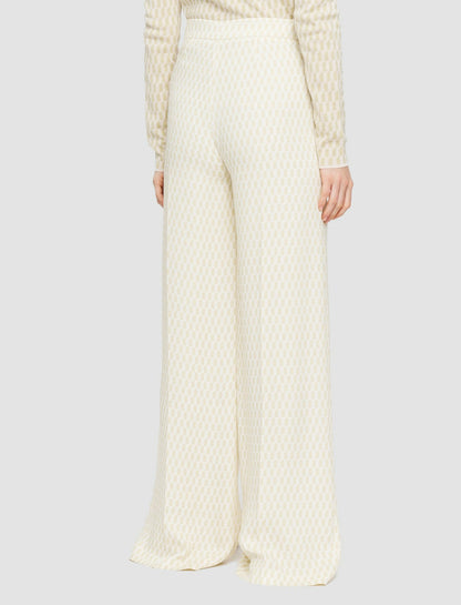 JOSEPH Fashion Women Alcove Print Alane Trousers Pale Olive/Ivory