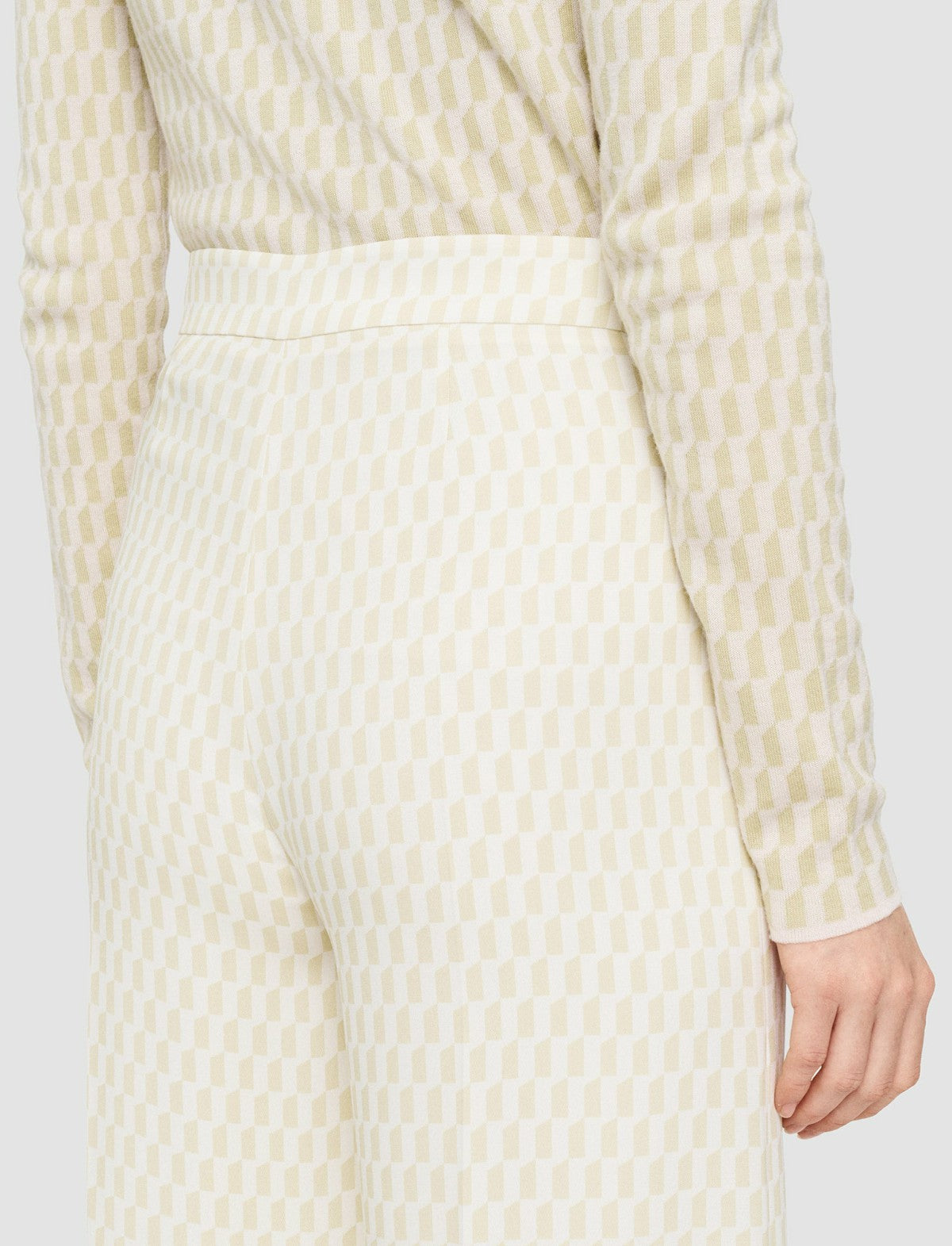 JOSEPH Fashion Women Alcove Print Alane Trousers Pale Olive/Ivory