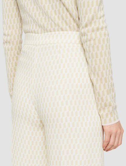JOSEPH Fashion Women Alcove Print Alane Trousers Pale Olive/Ivory