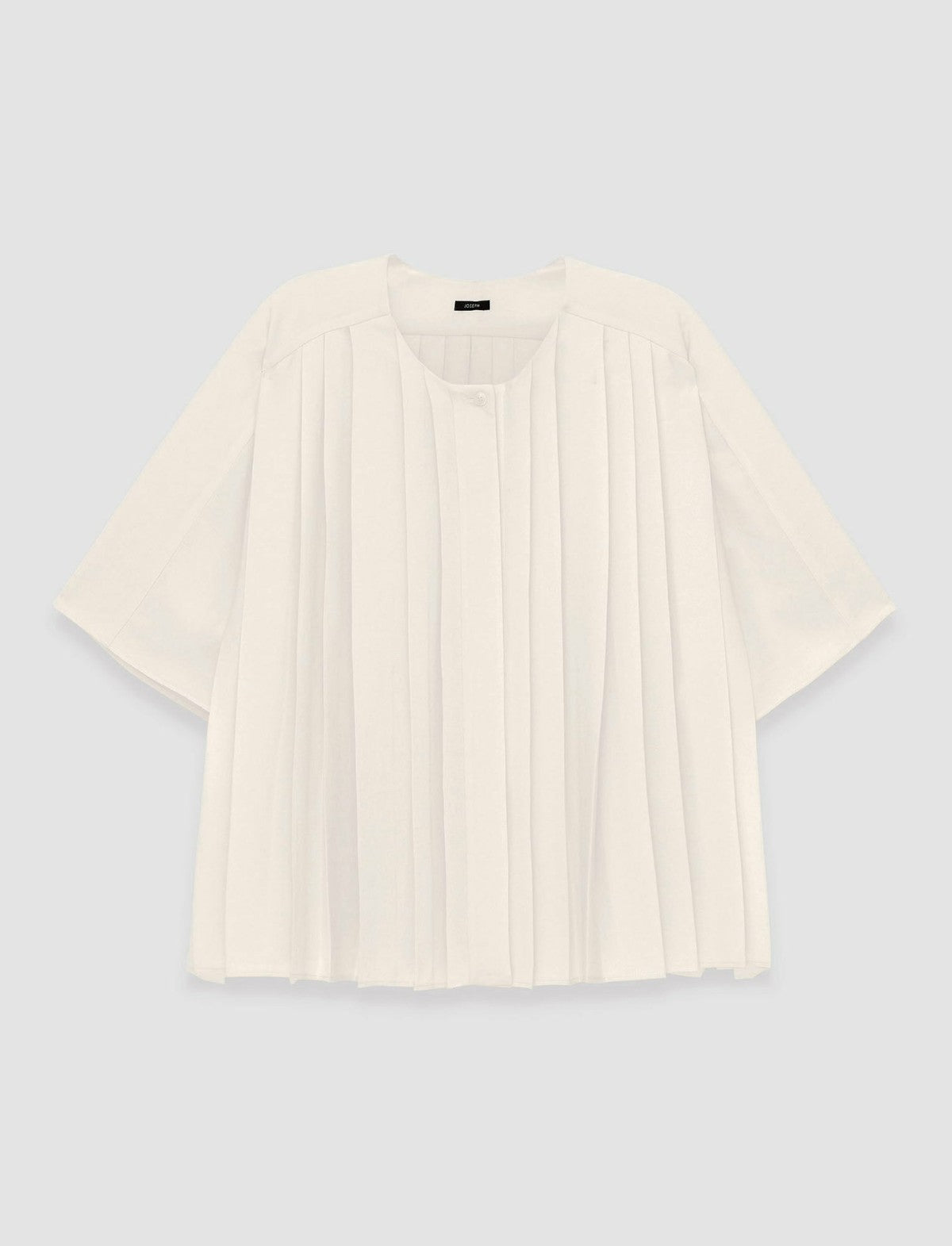JOSEPH Fashion Women Airy Plissé Bouloi Blouse Papyrus