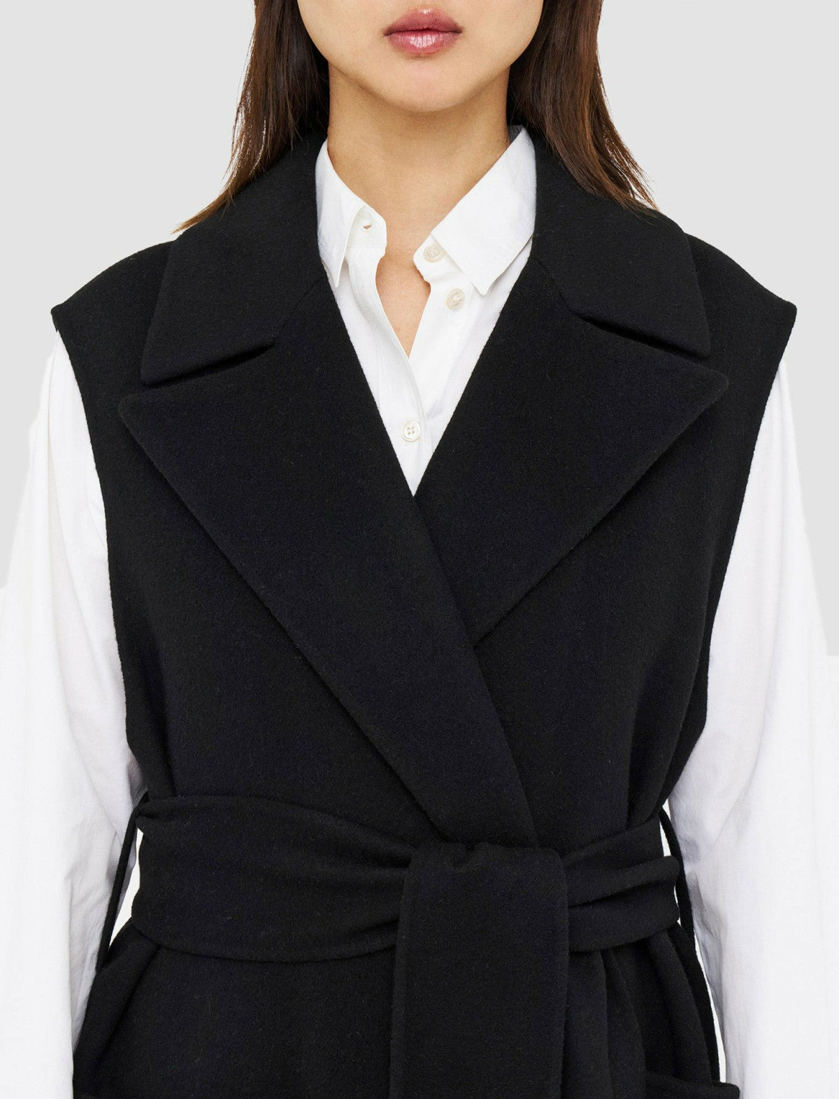 JOSEPH Fashion Women Double Face Cashmere Garance Jacket Black