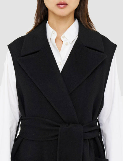 JOSEPH Fashion Women Double Face Cashmere Garance Jacket Black