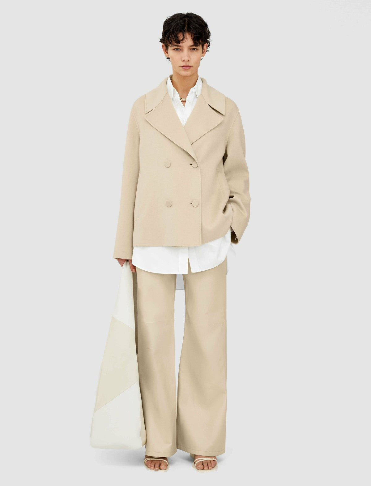 JOSEPH Fashion Women Gilkes Light Double Face Jacket Safari