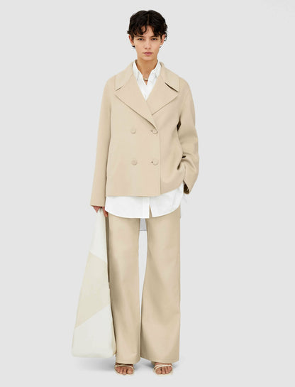 JOSEPH Fashion Women Gilkes Light Double Face Jacket Safari
