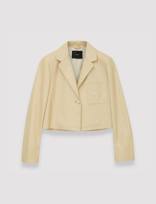 JOSEPH Fashion Women Nappa Leather Jamot Jacket Safari