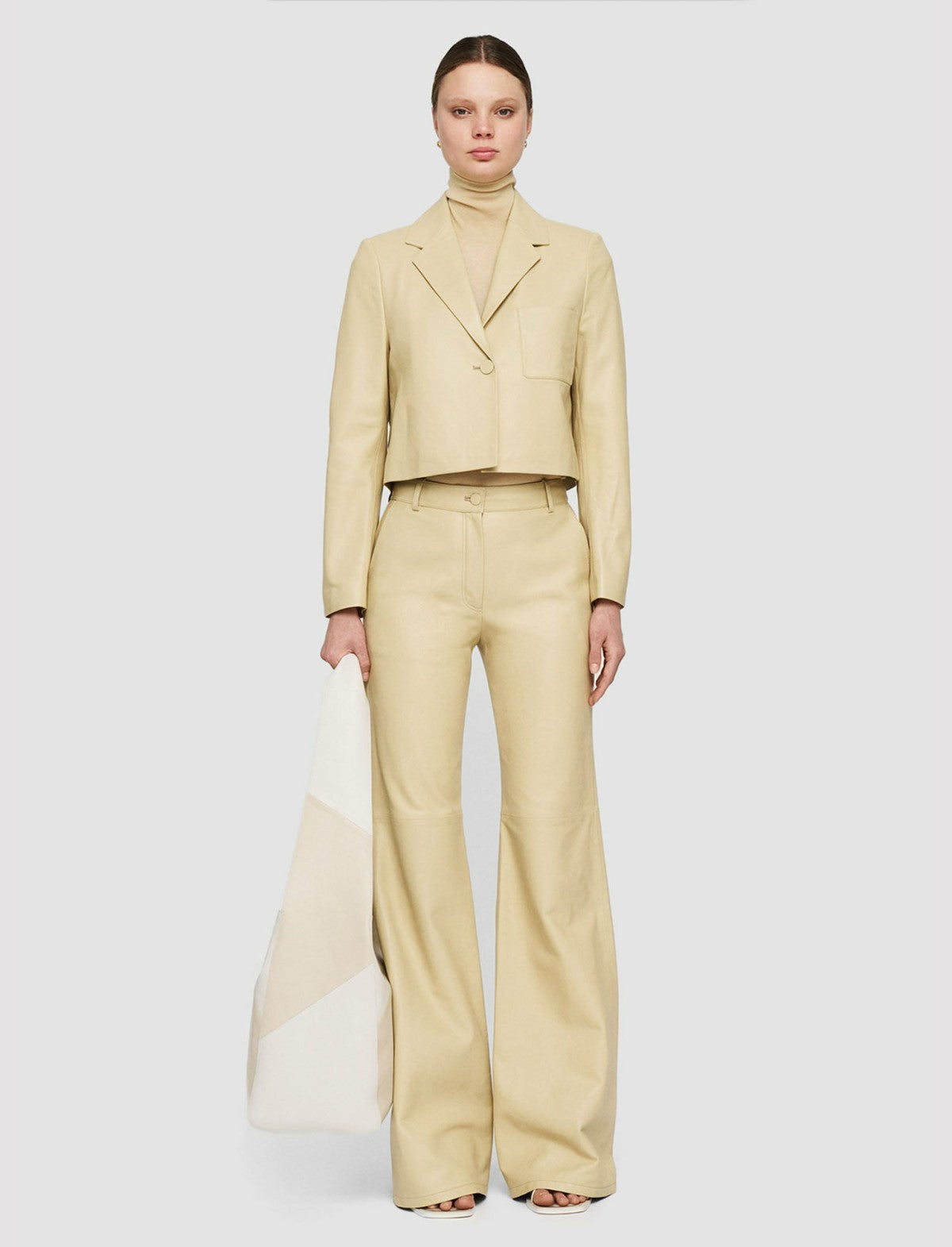 JOSEPH Fashion Women Nappa Leather Jamot Jacket Safari