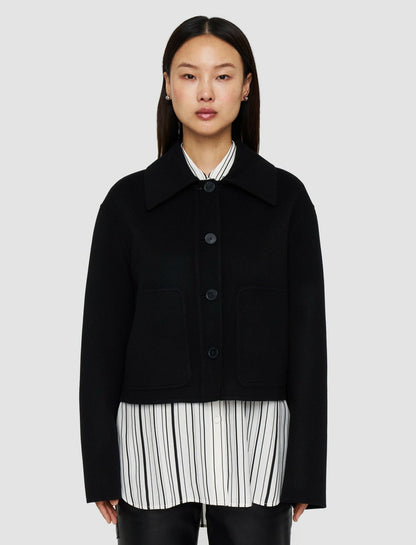 JOSEPH Fashion Women Light Double Face Jarente Jacket Black