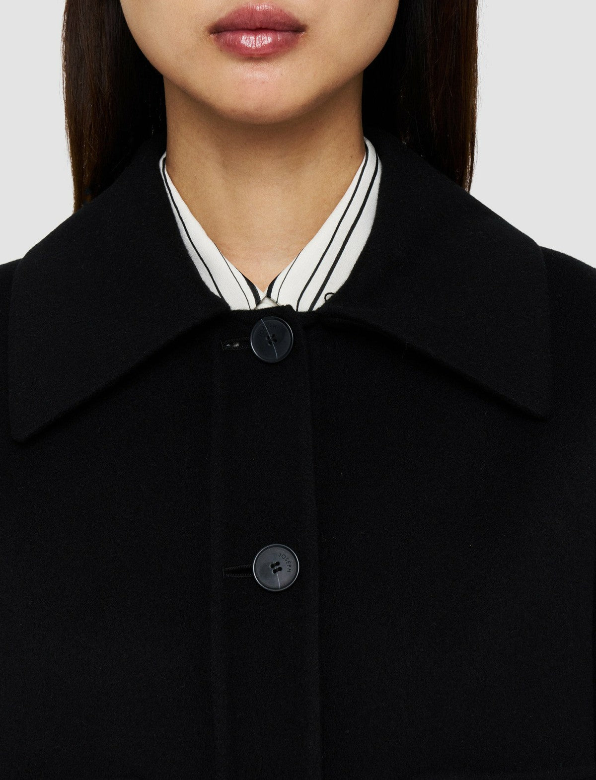 JOSEPH Fashion Women Light Double Face Jarente Jacket Black