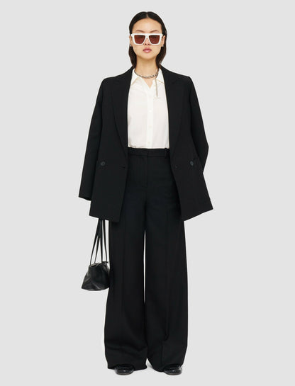 JOSEPH Fashion Women Fluid Wool Alana Trousers Black