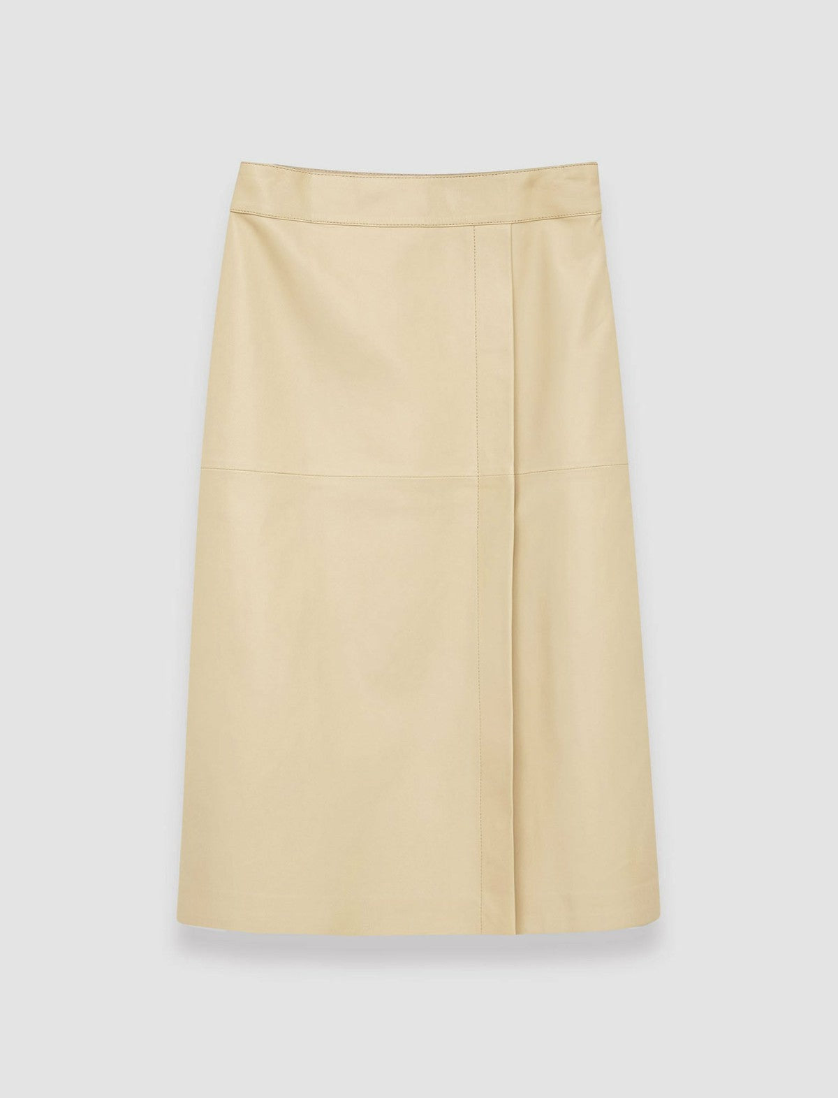 JOSEPH Fashion Women Nappa Leather Sèvres Skirt Safari