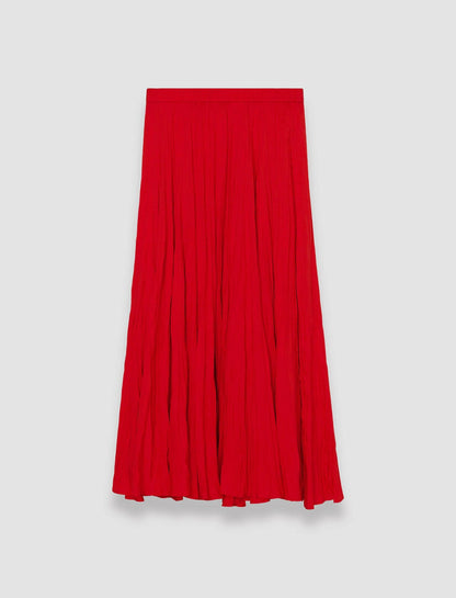 JOSEPH Fashion Women Sully Habotai Silk Skirt Crimson