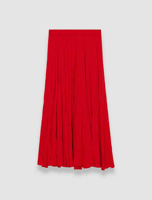 JOSEPH Fashion Women Sully Habotai Silk Skirt Crimson