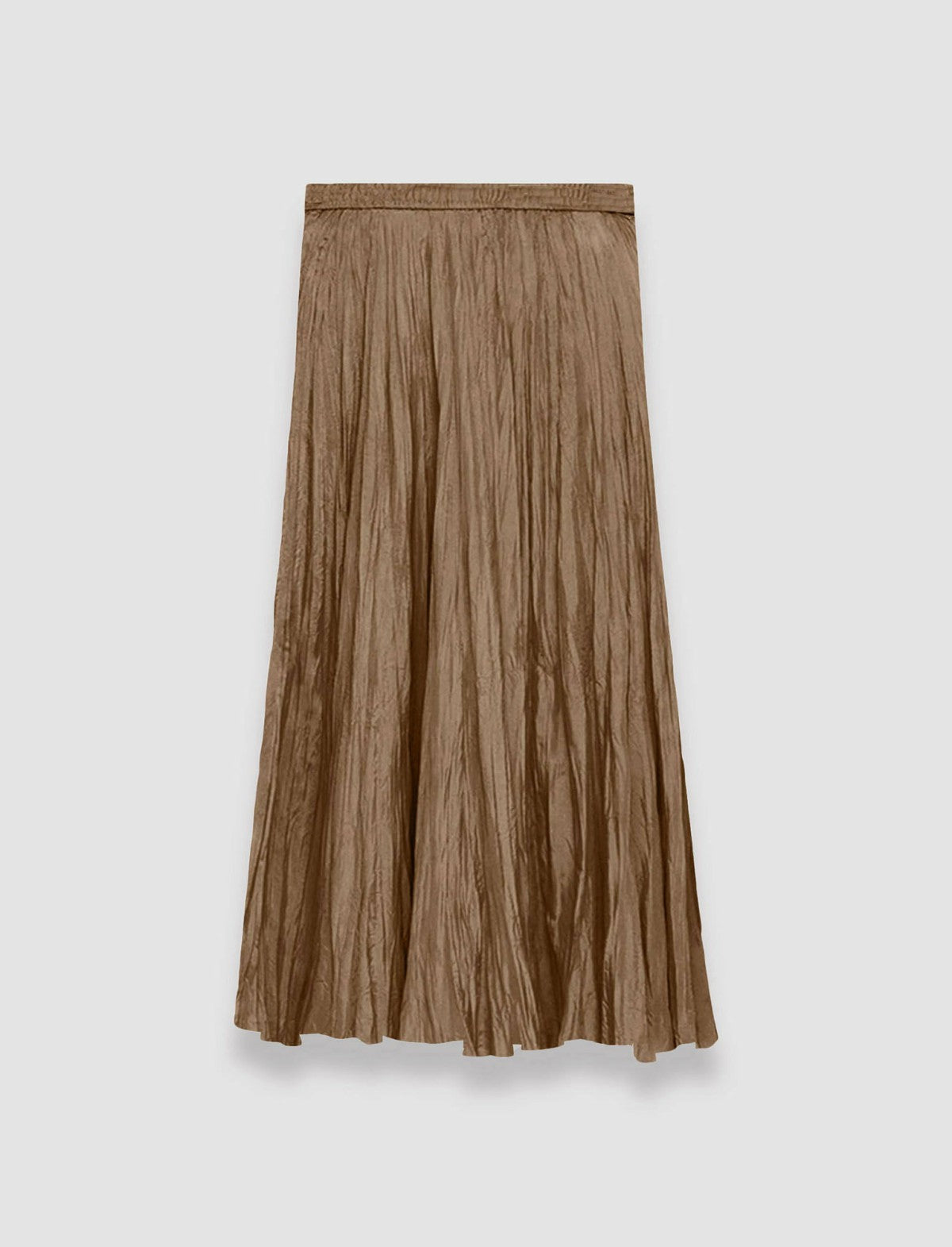 JOSEPH Fashion Women Sully Habotai Silk Skirt Frozen Mocha