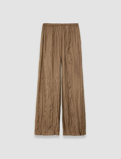 JOSEPH Fashion Women Thoresby Habotai Silk Trousers Frozen Mocha