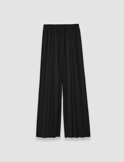 JOSEPH Fashion Women Tibre Airy Plissé Trousers Black