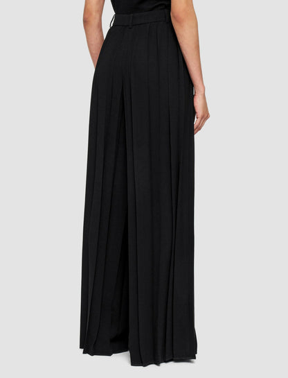 JOSEPH Fashion Women Tibre Airy Plissé Trousers Black