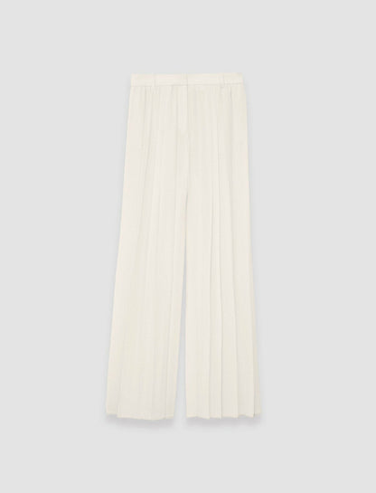 JOSEPH Fashion Women Tibre Airy Plissé Trousers Papyrus
