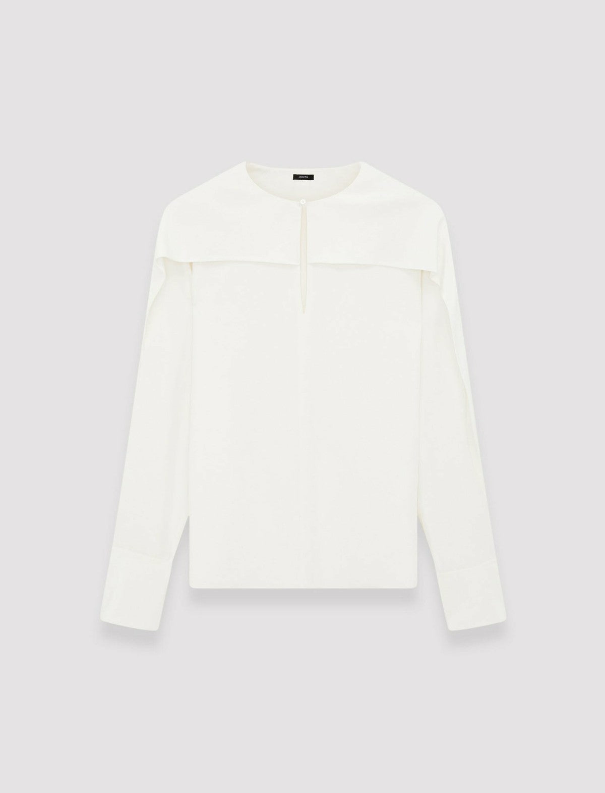 JOSEPH Fashion Women Silk Crepe de Chine Balard Blouse Ivory