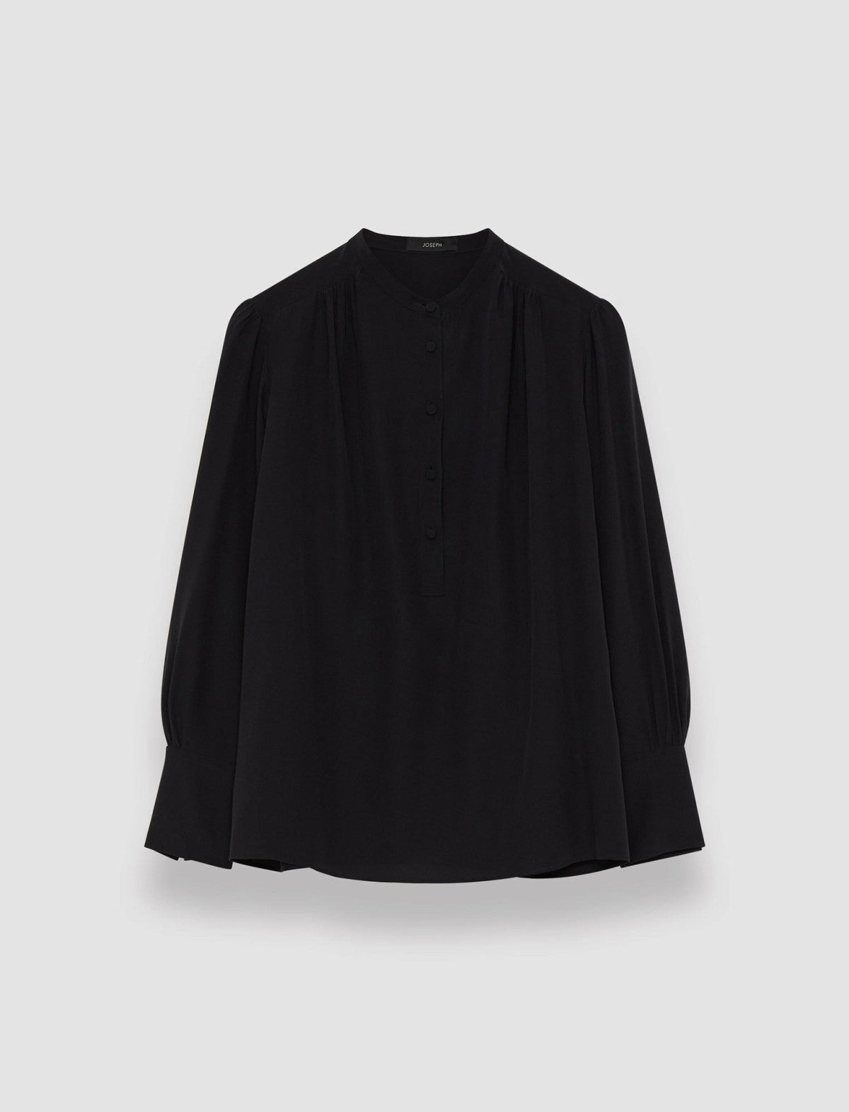 JOSEPH Fashion Women Silk Crepe de Chine Buci Blouse Black