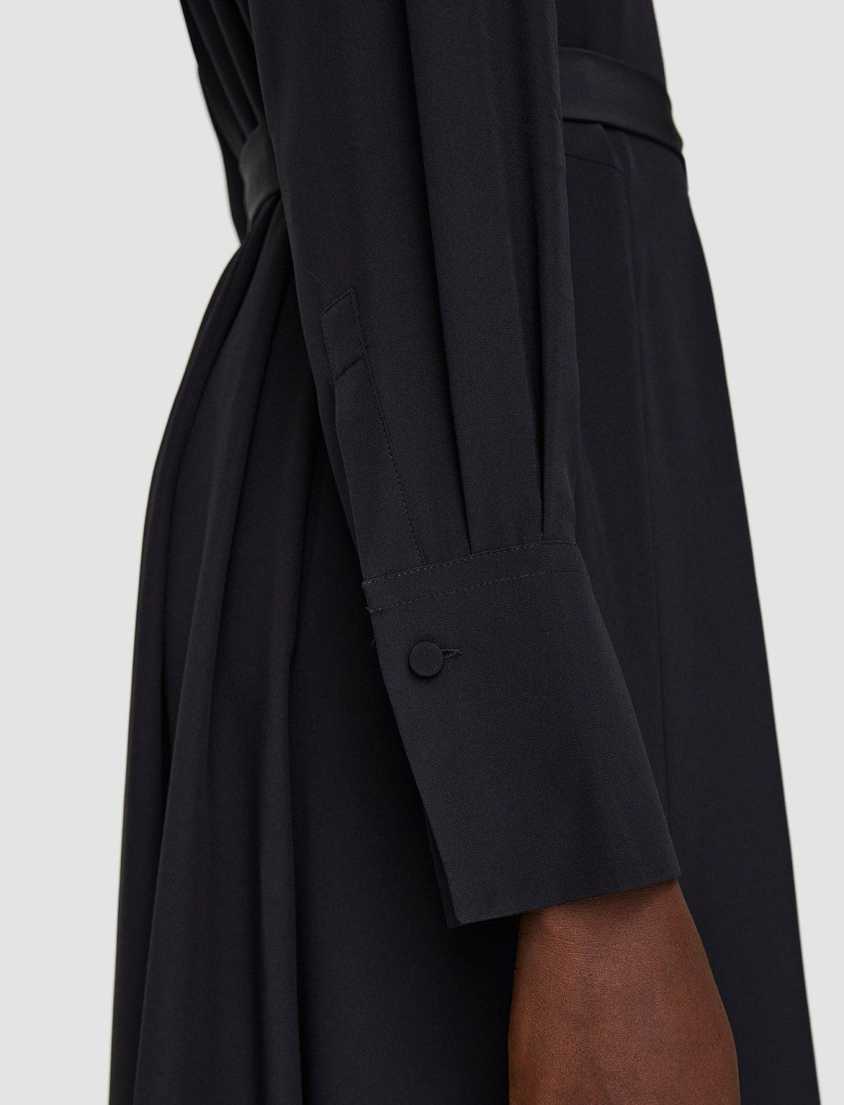 JOSEPH Fashion Women Silk Crepe de Chine Diane Dress Black