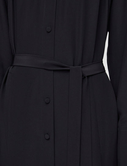 JOSEPH Fashion Women Silk Crepe de Chine Diane Dress Black