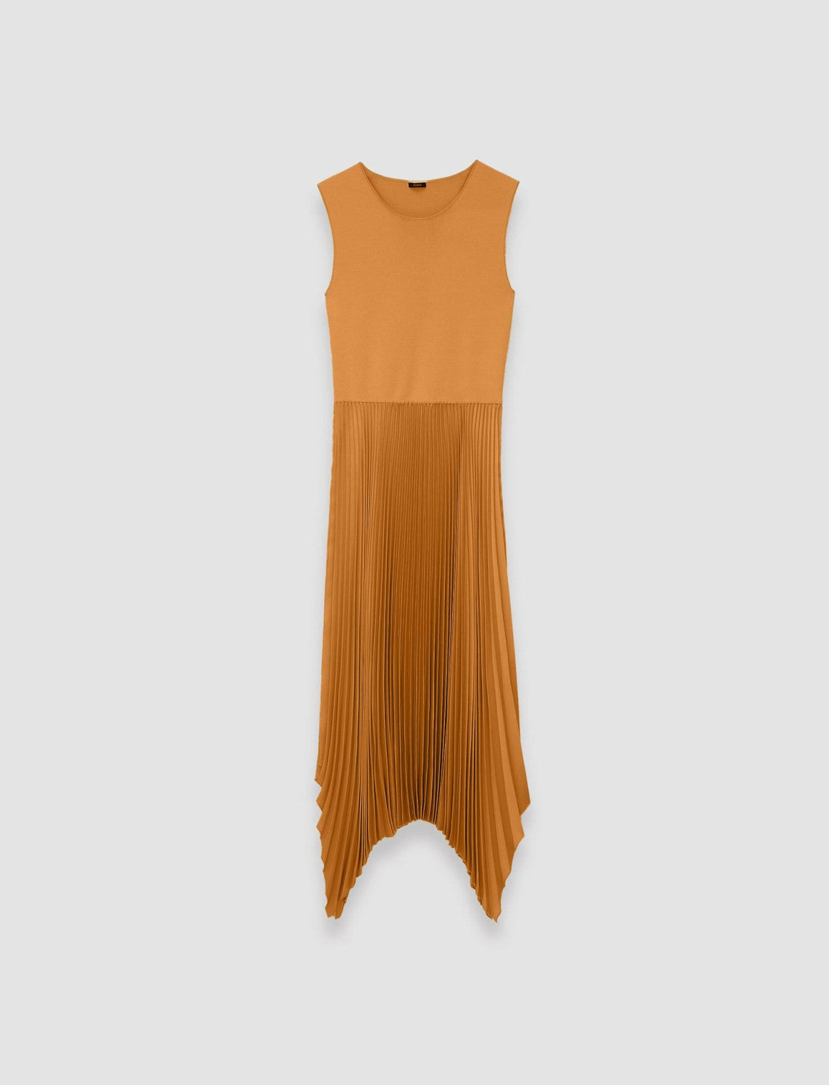 JOSEPH Fashion Women Knit Weave Plissé Dera Dress Clay