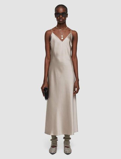 JOSEPH Fashion Women Silk Satin Clea Dress Spark