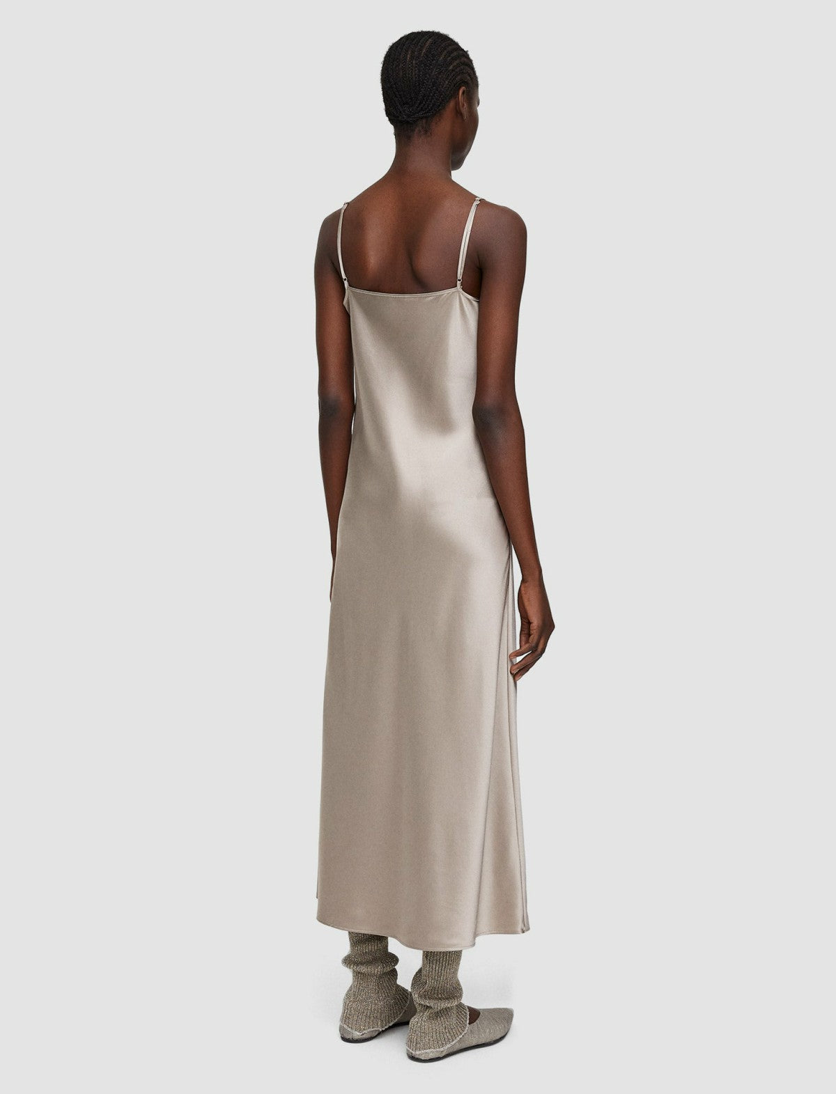 JOSEPH Fashion Women Silk Satin Clea Dress Spark