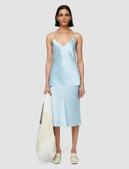 JOSEPH Fashion Women Clea Silk Satin Camisole Arctic