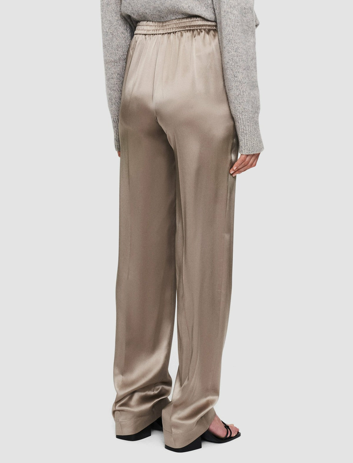 JOSEPH Fashion Women Tova Silk Satin Trousers Spark